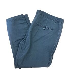 Woolrich Cropped‎ Cotton Chino Pants Comfort Fit Casual Everyday Gray Size 16
